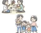 カワイイ挿し絵、作成いたします 小さい挿絵でも、表情豊かなイラストです イメージ3