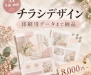 集客につながるチラシを丁寧にデザインします A4片面・両面対応｜印刷用データまで納品します イメージ1