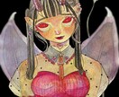 唯一無二の水彩画で女の子を描きます 現役美大生が水彩でサムネ映え間違いナシの絵を描きます！ イメージ6