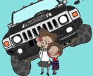イラストにして残したい！を、叶えます ゆる〜かわいい〜イラストをどうぞ イメージ1