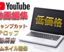 ユーチューブ10分までの動画編集を最安値で致します 無料!! オリジナル登録ボタン、サムネイル、エンドカード イメージ1