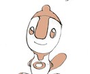メッセージイラストボードかきます オリジナルキャラクター©️スペシャルモンスター!入り似顔画 イメージ4