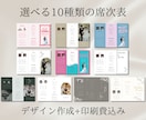 販売数100件以上★席次表を作成して印刷までします デザイン+100枚まで印刷して発送いたします。 イメージ1
