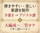 大編成編：高品質のデジタル楽譜を作成・浄書します パート数25までの曲を美しく弾きやすい楽譜にします イメージ1