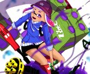 Splatoonのアイコンやイラストをお描きします 好みのギア、ブキを持ったアナタだけのアイコンを制作します イメージ1