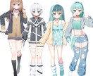 パーツ分け立ち絵制作します 企業実績あり！高クオリティアバターでデビューさせます！！ イメージ5