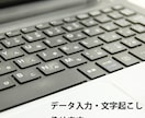 データ入力・文字起こしを承ります PDF・紙媒体・オンラインカタログをexcel等に起こします イメージ1