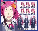 高稼働モデリングVtuberに！✨全行程対応します VTuber/Live2d/モデリング/立ち絵/パーツ分け！ イメージ5