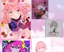 snsアイコン､ヘッダー､サムネ､夢絵などます 可愛くてラブリーな女の子を描くのが得意です イメージ5