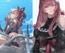 用途にあったイラストお描きします SNSアイコンやTRPG用の立ち絵などに！一枚絵も対応可！ イメージ4