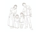大切な思い出を、やさしい似顔絵にします 記念日も、何気ない日常も。大切なあの日の思い出を特別な1枚に イメージ4