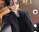 厚塗りで雰囲気のあるイラストを描きます アイコン絵から全身絵まで制作致します！ イメージ2
