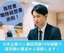 履歴書・職務経歴書の添削します 大手企業で人事採用歴10年経験で採用側の視点から添削します！ イメージ1