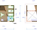 短期納品でトレース平面図作成いたします 手書きやイラスト、エスキス図面をCADデータ化いたします！ イメージ1