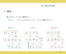 選べるデザイン☆オリジナル五十音表を販売します 習字師範による美文字、大人くせ字、丸文字のお手本です◎ イメージ5