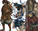 商用◎その場を活気づける武将立ち絵お描きます TRPG/ゲームイラスト/博物館、歴史館などのキャラパネル イメージ1