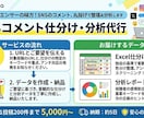 SNSのコメント欄を仕分け・分析代行します データ分析とコメントの仕分けでファンの本音を可視化します イメージ1