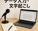データ入力・文字起こし 正確丁寧に対応します スピーディーかつ正確な作業をお約束！ イメージ1