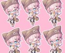 ミニキャラです配信やアイコンなどにも使えます ミニキャラ主に男性女性のミニキャラデフォルメの作成 イメージ1