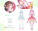 キャラデザ～モデリングまで一括制作いたします 絵師様と共にVtuberデビューをサポートいたします！ イメージ4