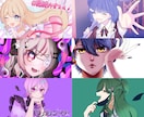歌ってみたオリジナルサムネイルイラスト描きます 歌い手様、VTuber様におすすめです！ イメージ1