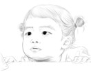 リアルな似顔絵作成しまます なるべく本人に近づけます。白黒になります。 イメージ1