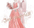 記念のドレスをイラストにします 大切な記念のドレス、おしゃれなイラストにしませんか？ イメージ5
