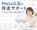 Meta広告の運用をプロが二人三脚でサポートします Instagram／Facebook／Meta広告／運用 イメージ1