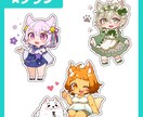 デフォルメイラスト作成します 動画・配信、グッズ作成、フラスタ等に使えるミニキャラ描きます イメージ3