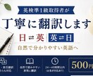 英検準1級取得者が丁寧に翻訳しますます 日英・英日翻訳を自然で分かりやすく対応 イメージ1