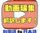 韓国語翻訳対応！丁寧かつ迅速に編集いたします 韓国留学経験のある編集者が翻訳＋動画編集します！ イメージ1