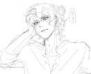 ざっくりした一枚絵を描きます キャラクターの軽いイラストを描きます。 イメージ2