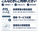競合5社を公開情報から比較調査します 出典URL・取得日付き。Excel＋PDFで見やすく整理 イメージ3