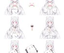 Live2D illust パーツ分けます オリジナルのキャラクターをより魅力的に/デザインも可能です! イメージ7