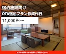 ホテル旅館の宿泊プランの作成をいたします 予約につながる訴求内容を設計します イメージ1