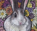 花と動物を、チョークアートで描きます お好きな花と動物の絵を、壁飾りやプレゼントに♡ イメージ4