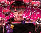 闇可愛いメンヘラチックなイラストを描きます SNSアイコンヘッダーや動画内イラストなど イメージ2