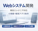 現役エンジニアがWebシステムを開発します 小規模な業務ツールや簡単なWebアプリを丁寧に開発いたします イメージ1