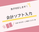 会計ソフト入力します 中小企業の現役経理担当者が記帳代行します！ イメージ1