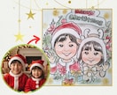 心に残るお写真を、手描き似顔絵にします 「想い」をカタチに！ずっと大切にしたくなる一枚に イメージ3