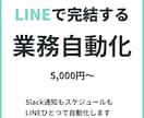 LINEで完結する業務自動化Bot作ります 複数ツールの通知・要約・リマインドをLINEひとつに集約 イメージ1