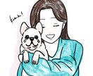 カラー・全身料金込！動物と女の子のイラスト描きます 商用利用可！動物との可愛い時間を絵に落とし込みます イメージ7