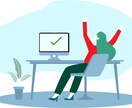 ウェブサイトやアプリで使えるモダンイラスト描きます フラットなモダンアートを得意とし、迅速対応を心掛けています！ イメージ2