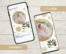 Canva＆手書き筆文字で命名書デザイン作成します 【先着10名様】お試しキャンペーン価格でご提供しております イメージ3