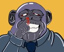 ポップで特徴ある人物、動物イラスト描きます アイコン、ロック画面、用途に合わせたオリジナルイラスト イメージ1