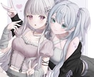 配信、歌ってみた等に使える1枚絵お描きします 汎用的にご使用いただけるキャラクター1枚絵を作成いたします。 イメージ1