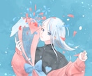 水彩風セミリアル女性イラスト制作します 「『あなたの好き』を形に。目を引くSNSアイコン描きます イメージ4