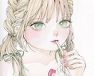 もっちりとしたかわいい女の子のアイコンを描きます 繊細で柔らかいアナログイラストの雰囲気がお好みの方へ イメージ6