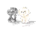 ゆるふわなペットのイラストを描きます プレゼントや、お祝いにぴったりのイラスト イメージ1