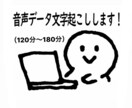 180分以内の音声の文字起こしします 分/80円～インタビュー・会議・講演などテキスト化します！！ イメージ1